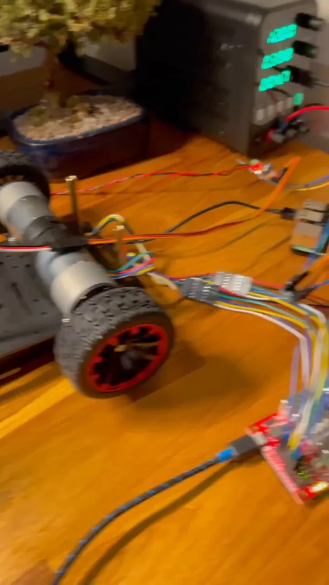 Finally got the motors running via UART! (video)