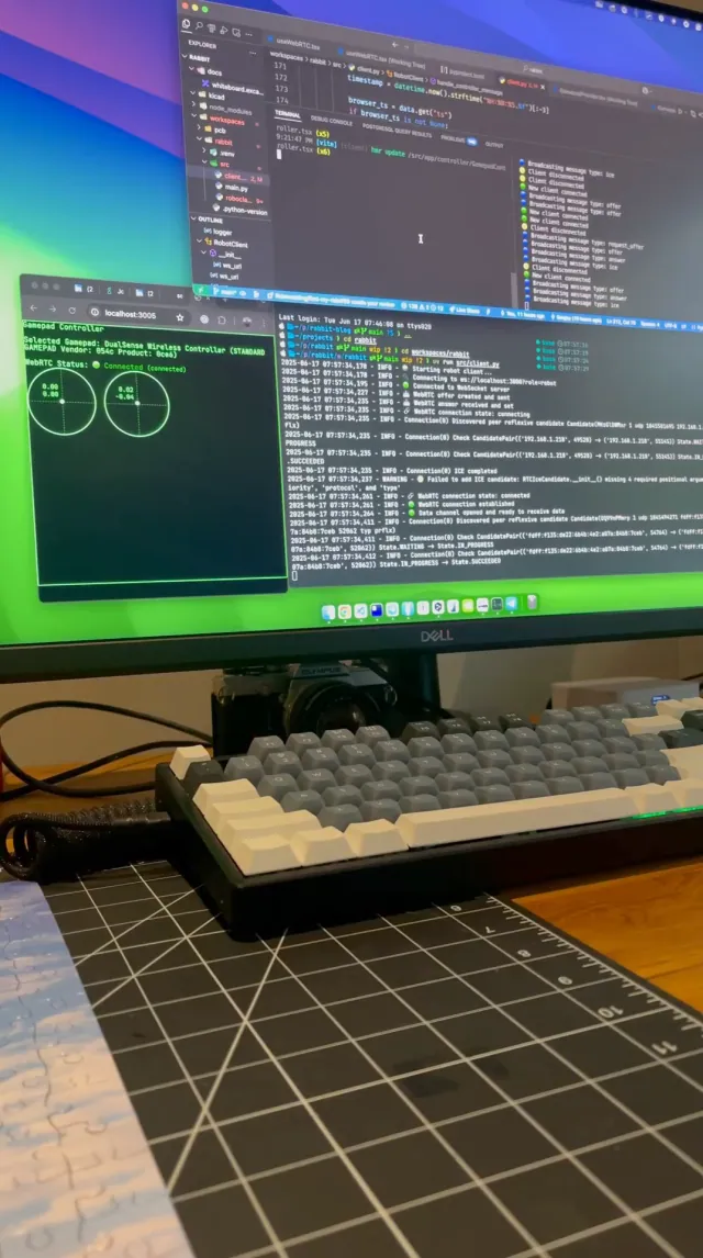 After 2 days I figured out the webrtc protocol I'm going… (video)