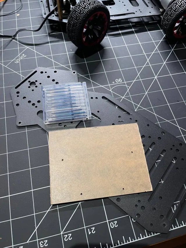 Next I want to place all the boards on acrylic plates (photo 1)